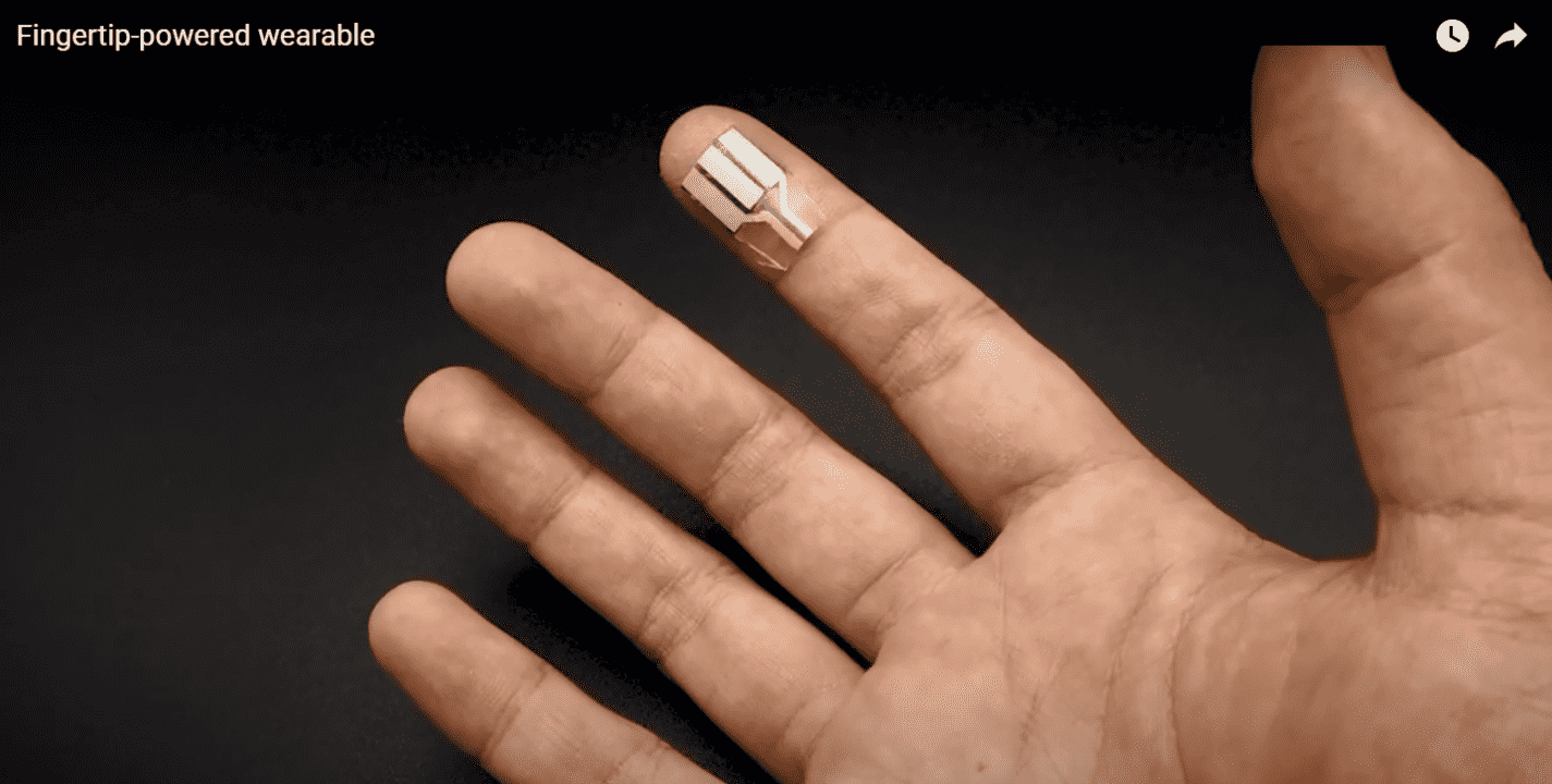 El sudor de las yemas de los dedos puede ayudarnos a producir energía
