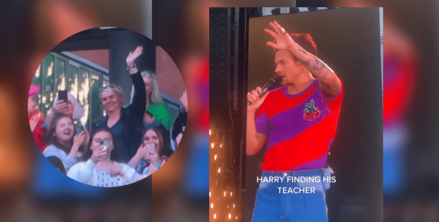 VÍDEO: Harry Styles detiene concierto para agradecer a su maestra en el público