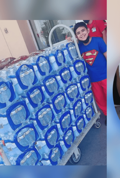 Niño viral por poner uñas dona agua a Nuevo León