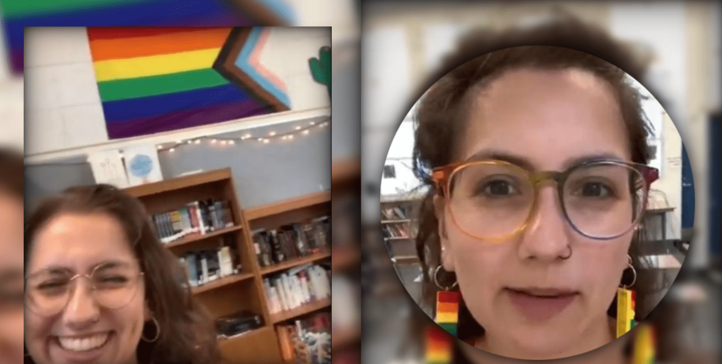 Maestra "obliga" a estudiantes a jurar lealtad a la bandera LBGTQ y la despiden; desata debate en redes