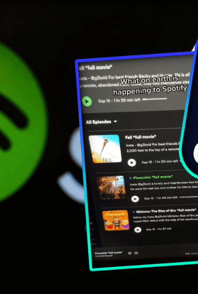 Spotify, ¿la nueva Cuevana?; detectan películas completas en la plataforma