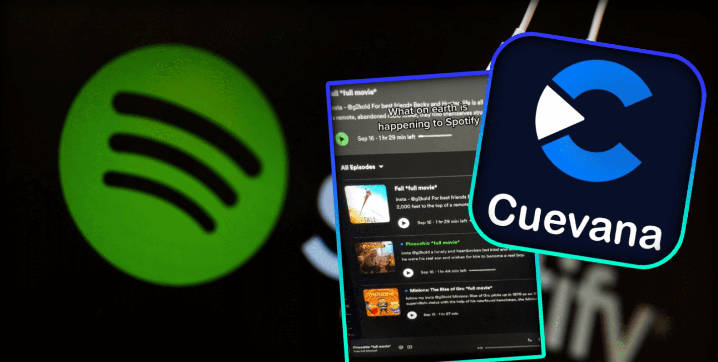 Spotify, ¿la nueva Cuevana?; detectan películas completas en la plataforma