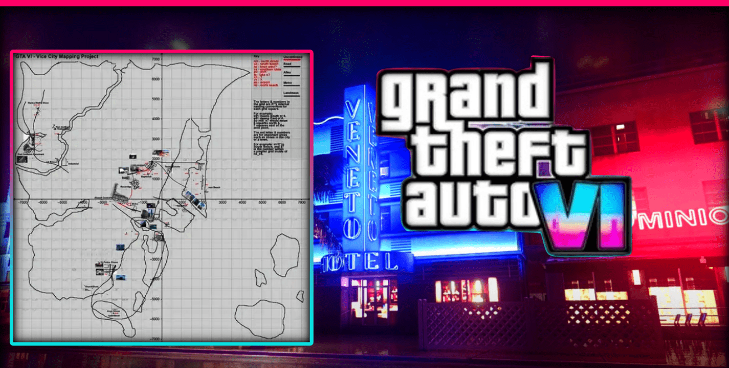 Gamers dibujan mapa del GTA VI con las filtraciones del juego